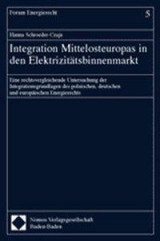 Kniha Integration Mittelosteuropas in den Elektrizitätsbinnenmarkt Hanna Schroeder-Czaja