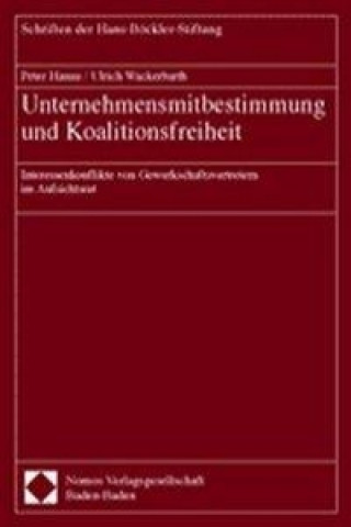 Knjiga Unternehmensmitbestimmung und Koalitionsfreiheit Peter Hanau