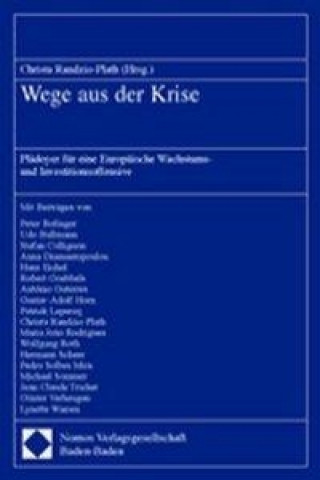 Kniha Wege aus der Krise Christa Randzio-Plath