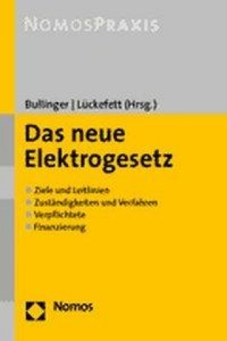 Kniha Das neue Elektrogesetz Martin Bullinger