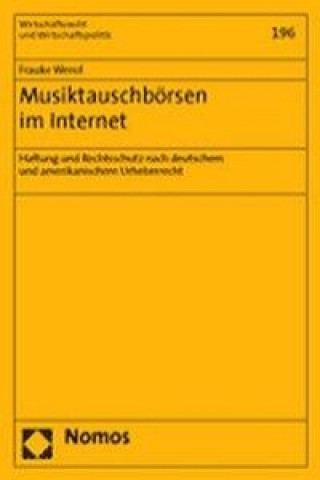 Książka Musiktauschbörsen im Internet Frauke Wenzl