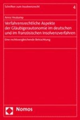 Carte Verfahrensrechtliche Aspekte der Gläubigerautonomie im deutschen und im französischen Insolvenzverfahren Anna Heukamp
