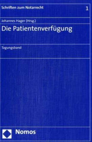 Kniha Die Patientenverfügung Johannes Hager