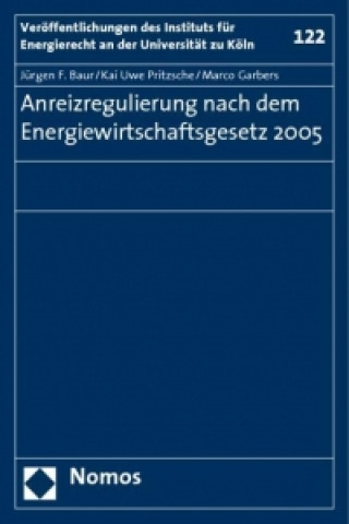Kniha Anreizregulierung nach dem Energiewirtschaftsgesetz 2005 Jürgen F. Baur