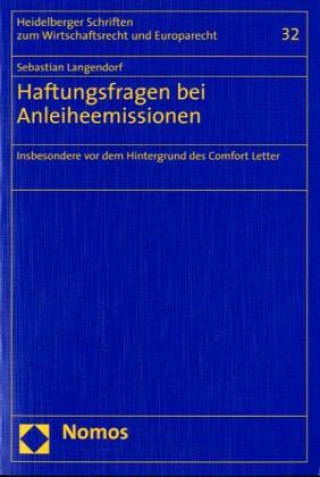 Książka Haftungsfragen bei Anleiheemissionen Sebastian Langendorf