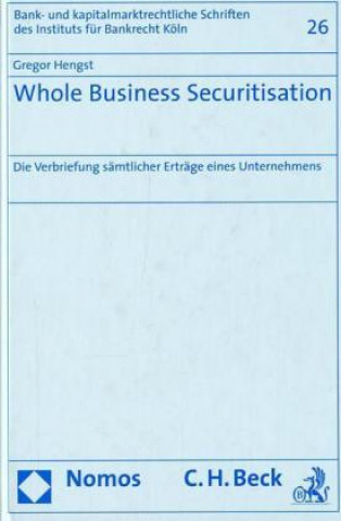 Kniha Whole Business Securitisation Gregor Hengst