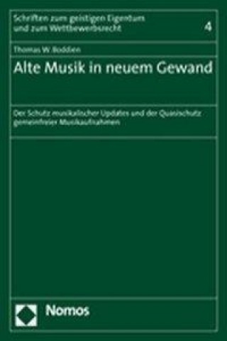 Buch Alte Musik in neuem Gewand Thomas W. Boddien