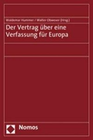 Kniha Der Vertrag über eine Verfassung für Europa Waldemar Hummer