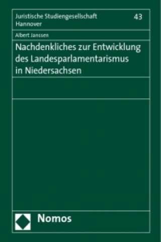 Carte Nachdenkliches zur Entwicklung des Landesparlamentarismus in Niedersachsen Albert Janssen