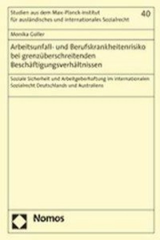 Buch Arbeitsunfall- und Berufskrankheitenrisiko bei grenzüberschreitenden Beschäftigungsverhältnissen Monika Goller