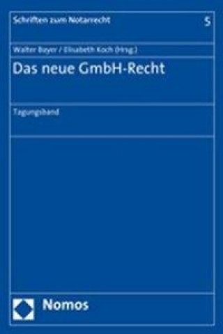 Книга Das neue GmbH-Recht Walter Bayer