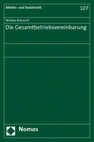 Kniha Die Gesamtbetriebsvereinbarung Wiebke Robrecht