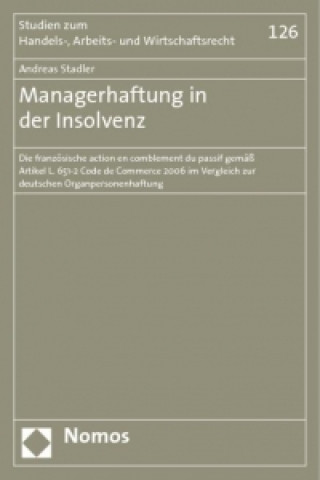 Könyv Managerhaftung in der Insolvenz Andreas Stadler