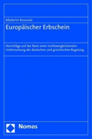 Kniha Europäischer Erbschein Aikaterini Kousoula