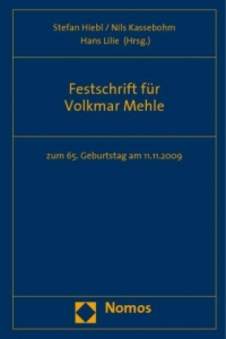 Knjiga Festschrift für Volkmar Mehle Stefan Hiebl