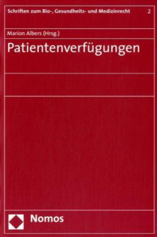 Kniha Patientenverfügungen Marion Albers