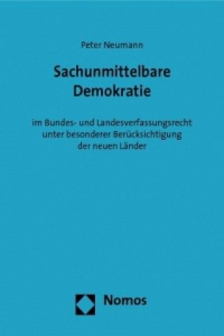 Buch Sachunmittelbare Demokratie Peter Neumann