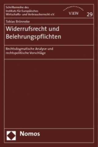 Carte Widerrufsrecht und Belehrungspflichten Tobias Brönneke