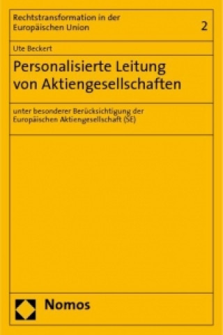 Kniha Personalisierte Leitung von Aktiengesellschaften Ute Beckert