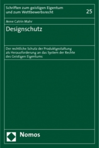Kniha Designschutz Anne Catrin Mahr