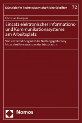 Kniha Einsatz elektronischer Informations- und Kommunikationssysteme am Arbeitsplatz Christian Kümpers