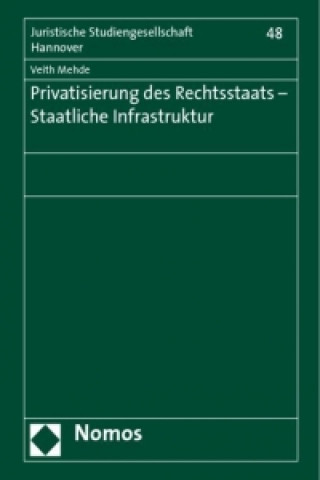 Könyv Privatisierung des Rechtsstaats - Staatliche Infrastruktur Veith Mehde