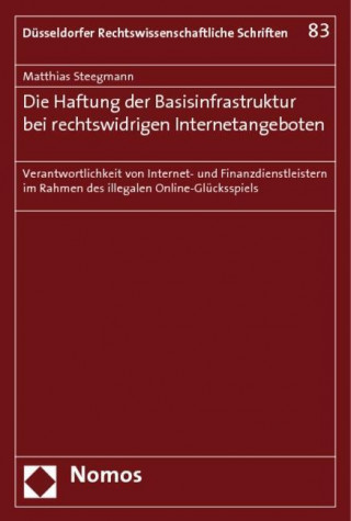 Kniha Die Haftung der Basisinfrastruktur bei rechtswidrigen Internetangeboten Matthias Steegmann