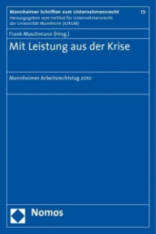 Knjiga Mit Leistung aus der Krise Frank Maschmann