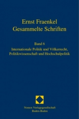 Kniha Ernst Fraenkel - Gesammelte Schriften 6 Hubertus Buchstein