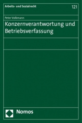Kniha Konzernverantwortung und Betriebsverfassung Peter Volkmann