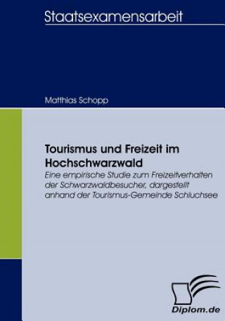 Carte Tourismus und Freizeit im Hochschwarzwald Matthias Schopp