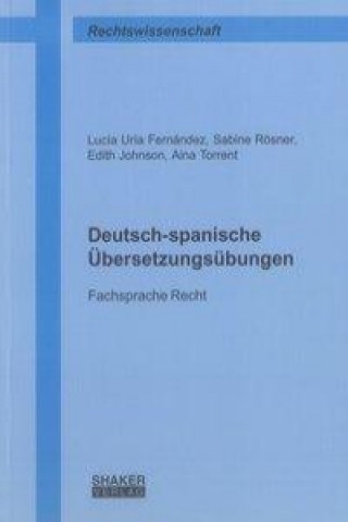 Książka Deutsch-spanische Übersetzungsübungen Lucía Uría Fernández