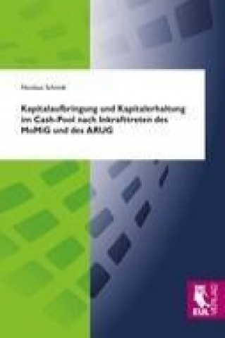 Książka Kapitalaufbringung und Kapitalerhaltung im Cash-Pool nach Inkrafttreten des MoMiG und des ARUG Nicolaus Schmidt