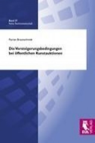 Buch Die Versteigerungsbedingungen bei öffentlichen Kunstauktionen Florian Braunschmidt