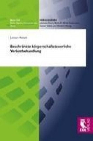 Knjiga Beschränkte körperschaftsteuerliche Verlustbehandlung Lennart Peitsch