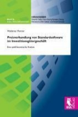 Buch Preisverhandlung von Standardsoftware im Investitionsgütergeschäft Waldemar Meinzer