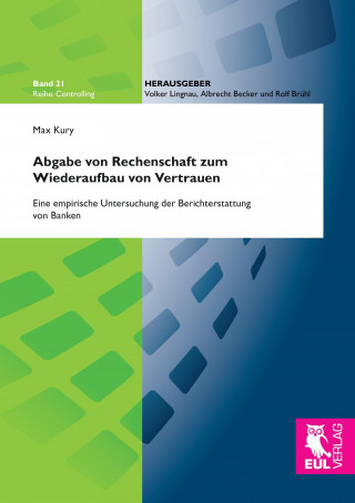 Książka Abgabe von Rechenschaft zum Wiederaufbau von Vertrauen Max Kury