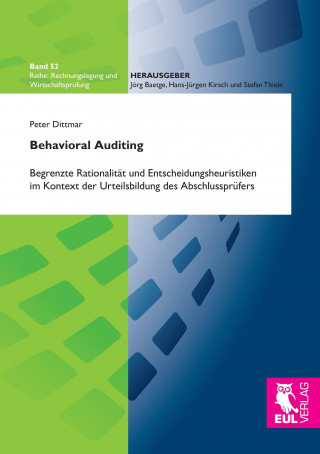 Buch Behavioral Auditing Peter Dittmar