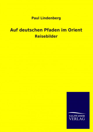 Kniha Auf deutschen Pfaden im Orient Paul Lindenberg