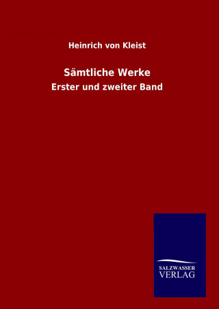 Livre Sämtliche Werke Heinrich von Kleist