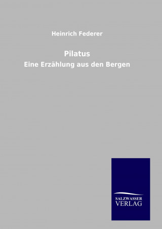 Book Pilatus Heinrich Federer