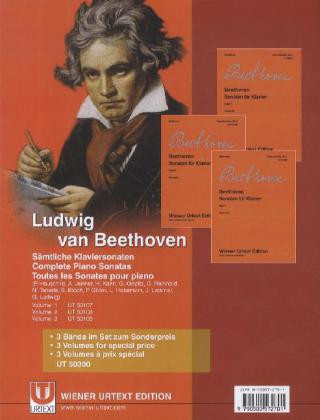 Carte Sämtliche Klaviersonaten / 3Bde. Ludwig van Beethoven