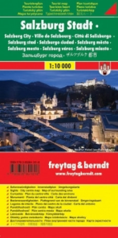 Tiskovina Salzburg Stadt 1 : 10 000 Touristenplan 