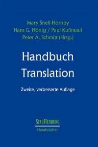 Könyv Handbuch Translation Mary Snell-Hornby