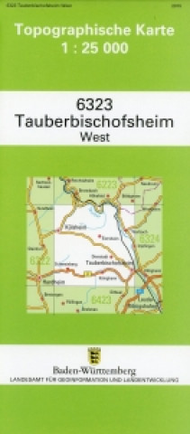 Tlačovina Tauberbischofsheim West  1 : 25 000 