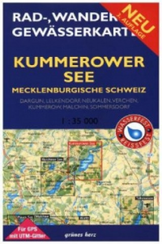 Materiale tipărite Rad-, Wander- und Gewässerkarte Kummerower See - Mecklenburgische Schweiz 1:35.000 Lutz Gebhardt