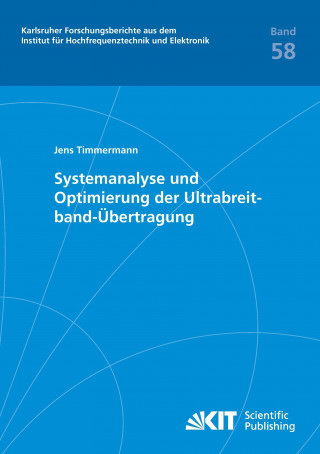 Könyv Systemanalyse und Optimierung der Ultrabreitband-UEbertragung Jens Timmermann