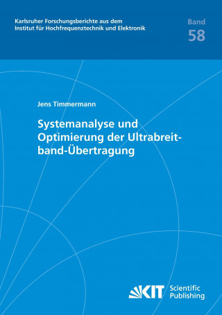 Buch Systemanalyse und Optimierung der Ultrabreitband-UEbertragung Jens Timmermann