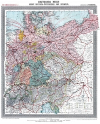 Nyomtatványok Historische Karte:  Deutsches Reich - Deutschland, um 1903 (plano) 