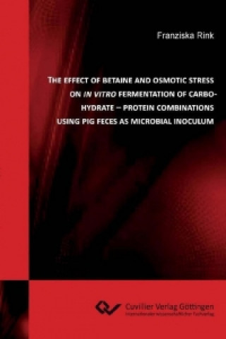 Książka The Effect of Betaine and Osmotic Stress on In Vitro Fermentation of Carbohydrante - Protein Combinations using Pig Fences as Microbial Inoculum Franziska Rink